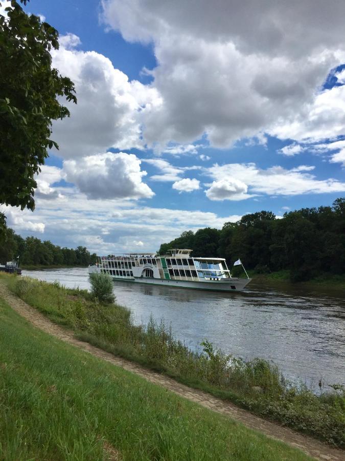 Panoramablick Auf Elbe Und Schloesser Dresden Exterior photo